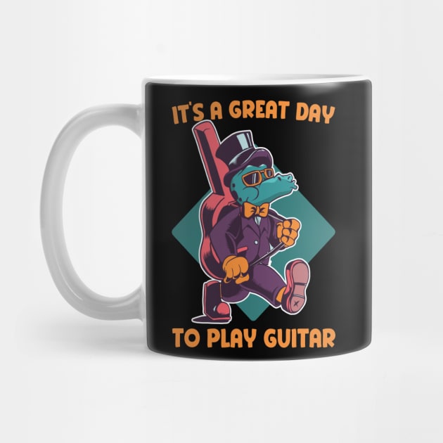 It's a great day to play guitar by Emmi Fox Designs